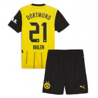 Dětský fotbalový dres Borussia Dortmund Donyell Malen #21 2024-25 Domácí Krátký Rukáv (+ trenýrky)